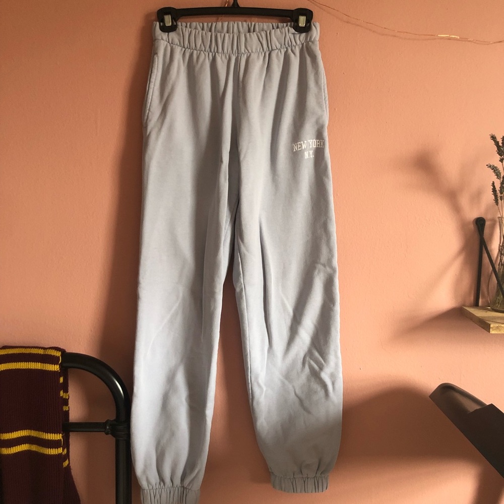brandy baby blue rosa new york ny sweat pants